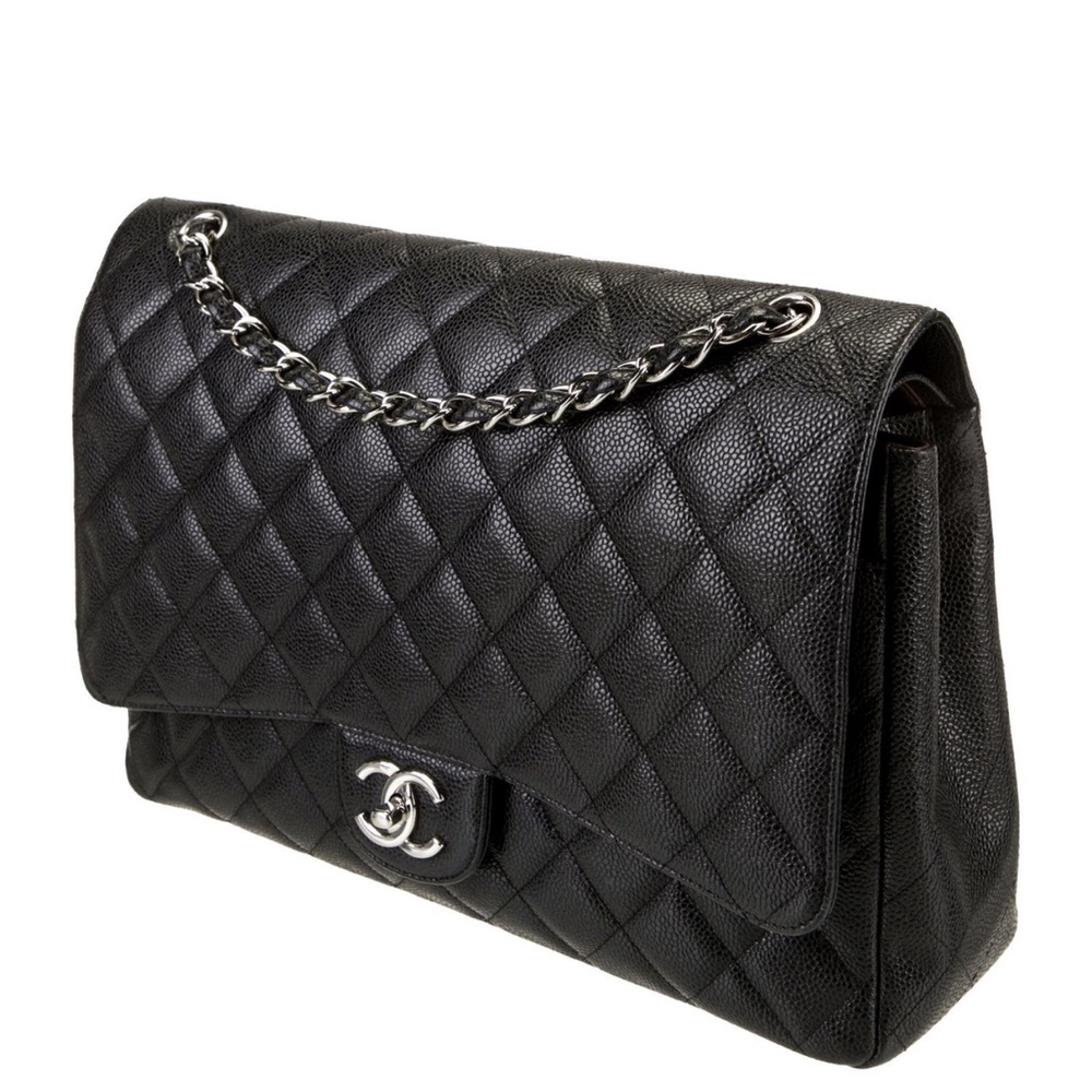Chanel Black Quilted Shoulder Bag with Classic Flap